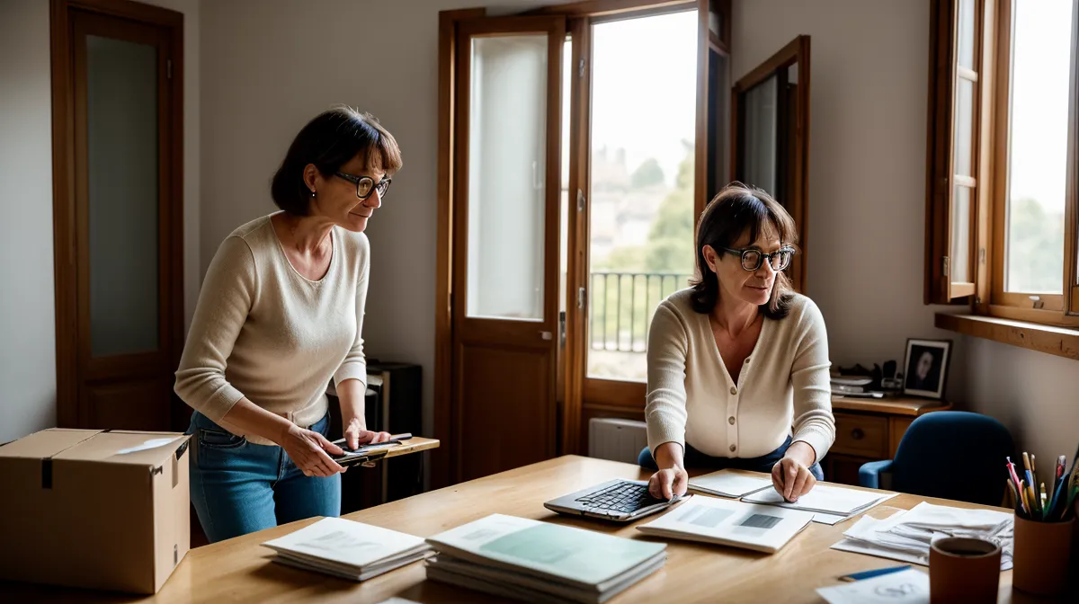 Business plan micro-entreprise : carnet et calculatrice sur un bureau pour une gestion débutante sans jargon financier