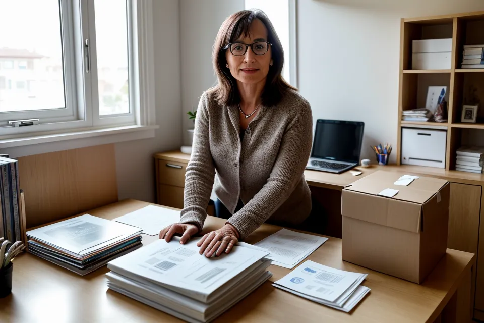 Entrepreneuse solo relisant son business plan pendant la gestion administrative de son projet