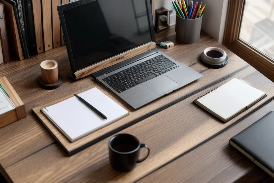 Micro-entreprise et gestion des avis clients : carnet de notes et tableur Excel sur un bureau