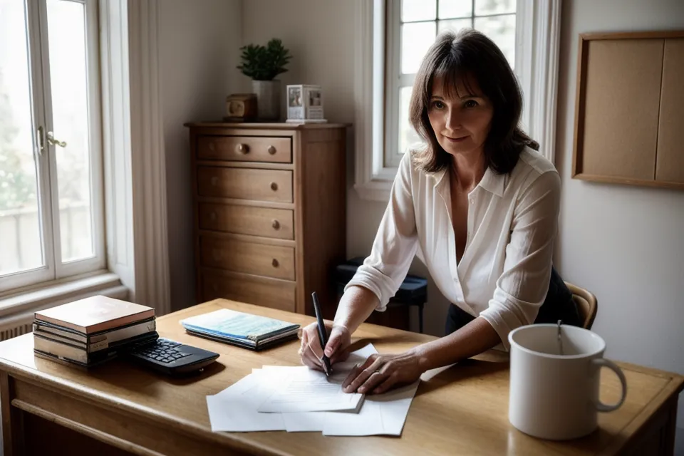 Gros plan d'une main hésitante sur une souris d'ordinateur, symbole de la timidité d'une micro-entrepreneuse débutante avant son premier message de réseautage