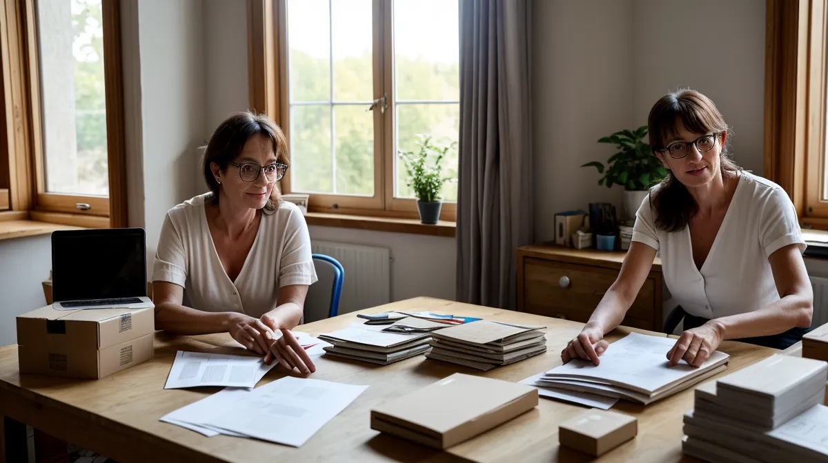 Comparer les solutions pour créer son entreprise quand on part de zéro : formulaire de micro-entrepreneur ouvert sur un bureau d'appartement à Angers