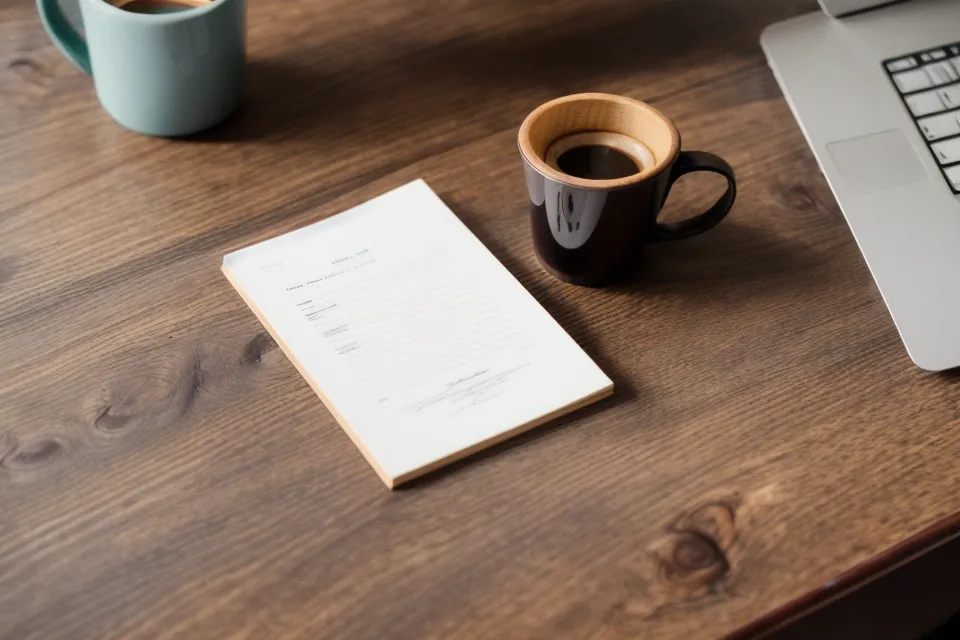 Bureau de micro-entrepreneur avec un formulaire d'assurance-pro à l'écran et une note sur le code NAF